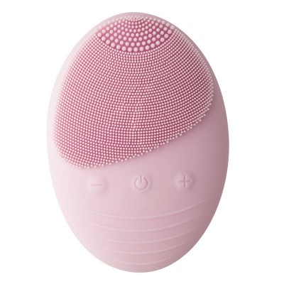 Deep Pores Cleansing Makeup Pigment Removal Sonic Vibration Silicone Electric Facial Cleaner Brush Machine Beauty Massager